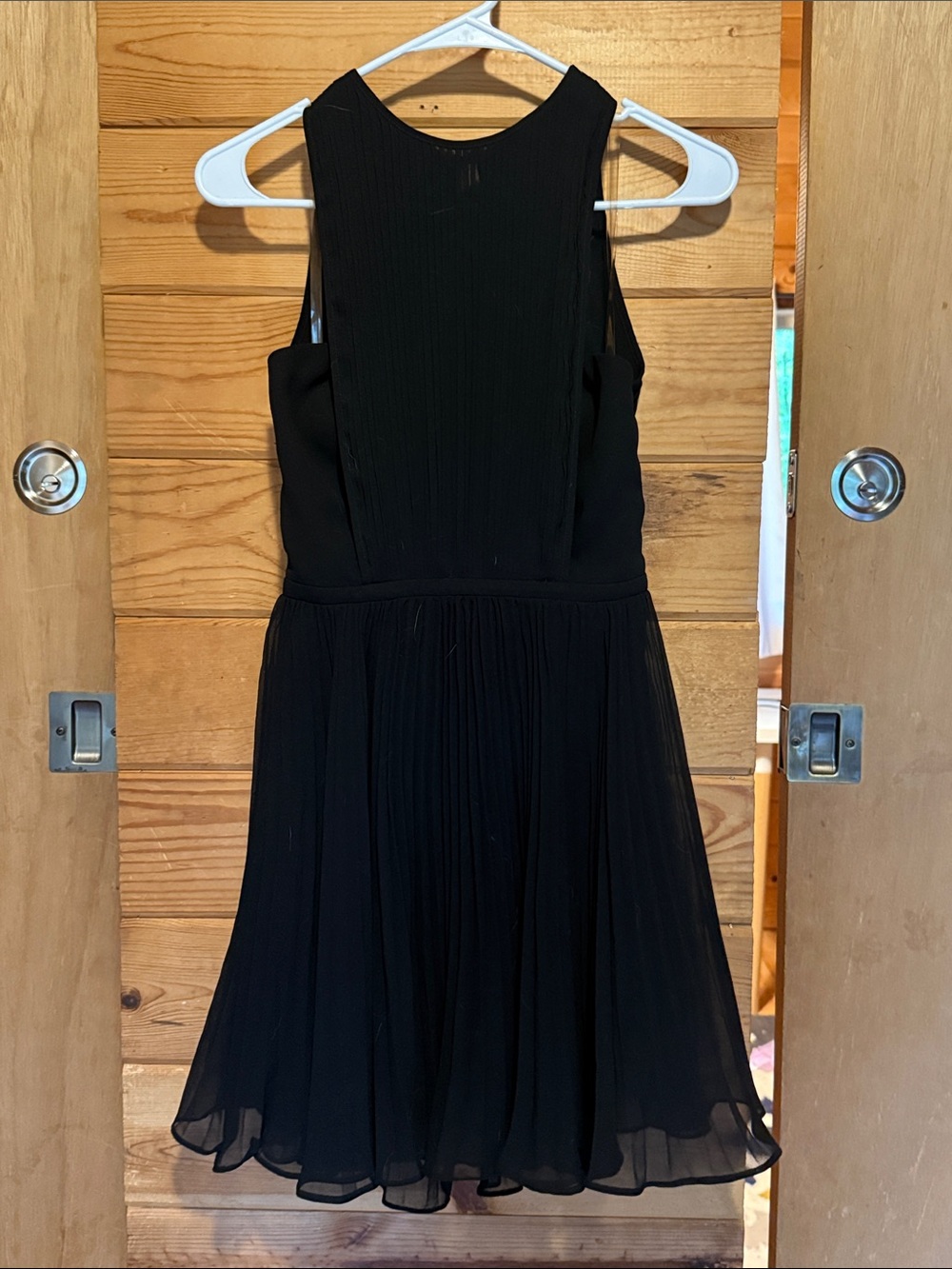 Classic Black Pleated Dress